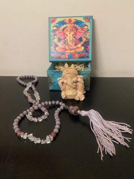 Ganesha Gesso na Caixa Decorada