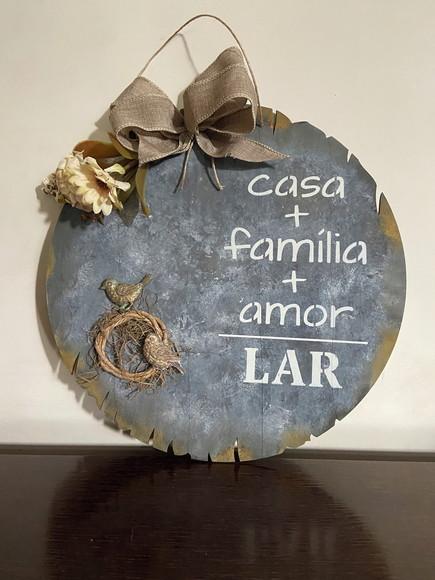 Guirlanda de Porta Casa Família Lar