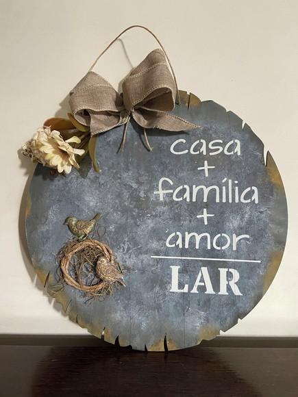 Guirlanda de Porta Casa Família Lar