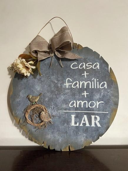 Guirlanda de Porta Casa Família Lar
