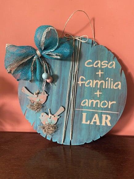 Guirlanda de Porta Família Lar