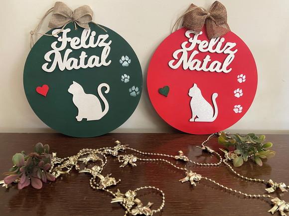 Guirlanda Enfeite de Natal Gatos