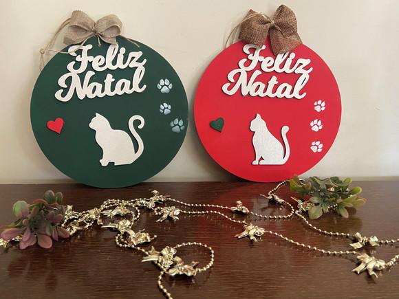 Guirlanda Enfeite de Natal Gatos