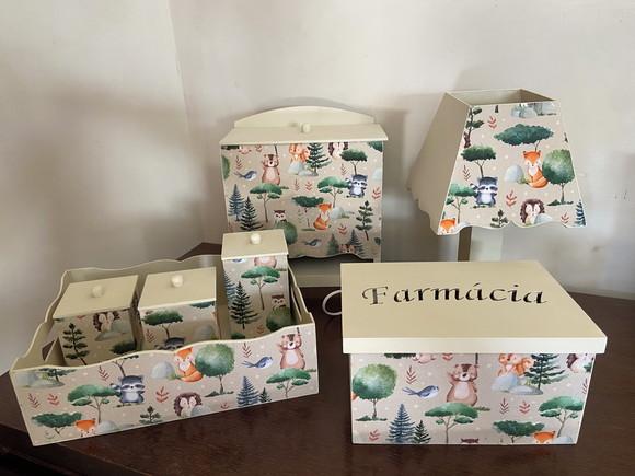 Kit Higiene Bebê Floresta Encantada