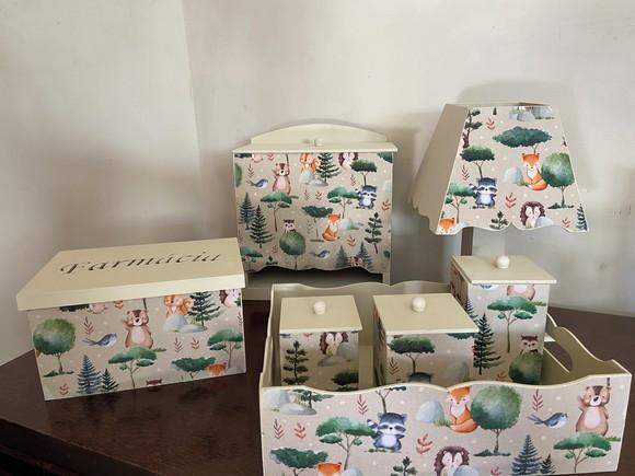 Kit Higiene Bebê Floresta Encantada