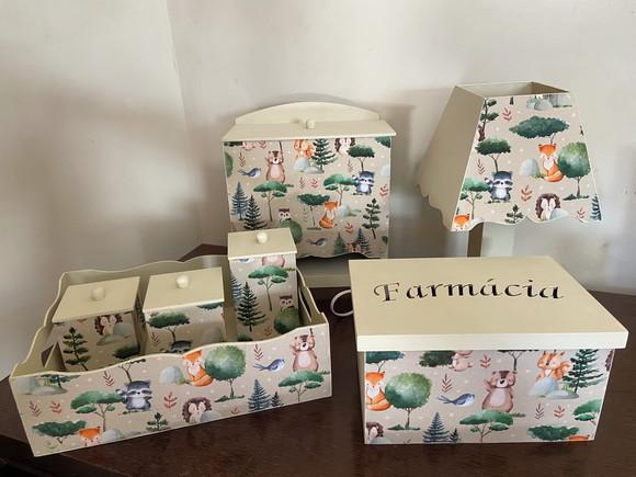 Kit Higiene Bebê Floresta Encantada