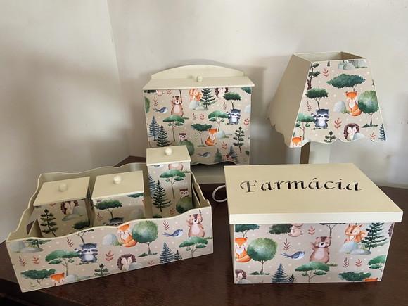 Kit Higiene Bebê Floresta Encantada