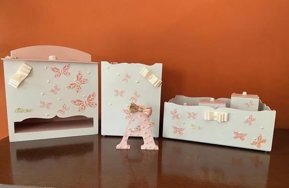 Kit Higiene para Meninas Borboletas
