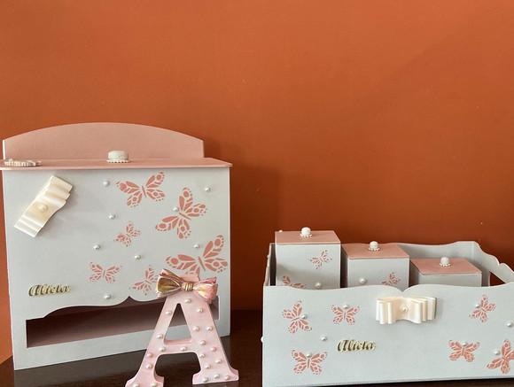 Kit Higiene para Meninas Borboletas