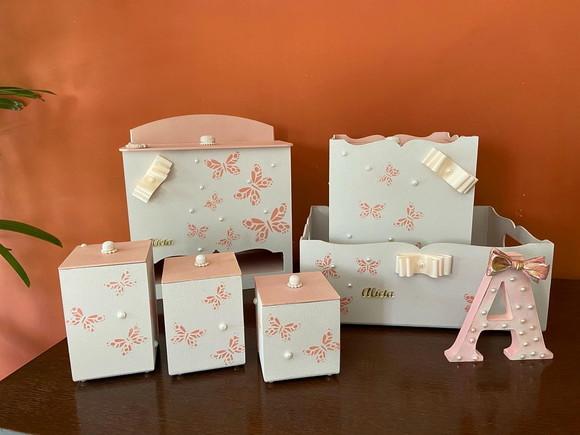 Kit Higiene para Meninas Borboletas