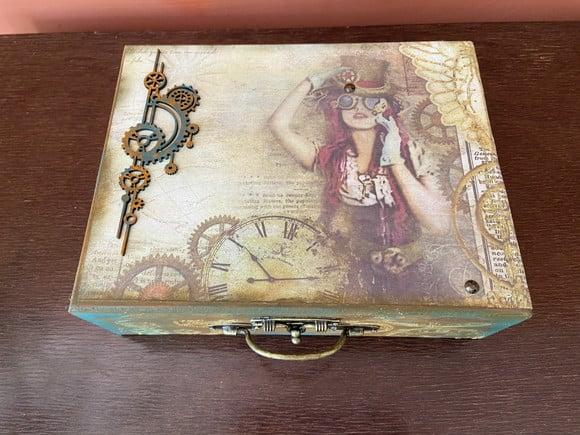 Maleta Steampunk Decorativa