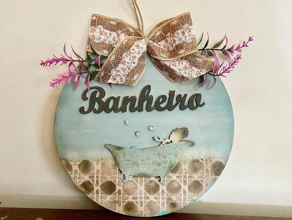 Placa Banheiro