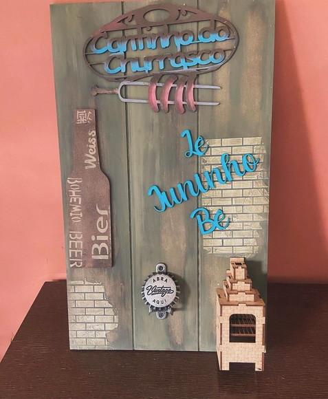 Placa de Churrasco Personalizada