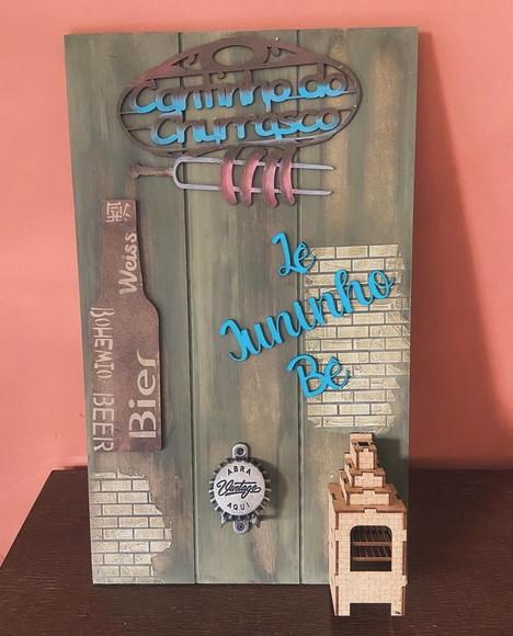 Placa de Churrasco Personalizada