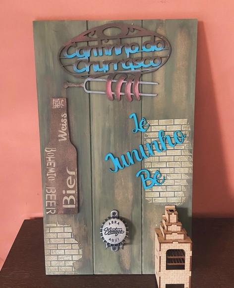 Placa de Churrasco Personalizada
