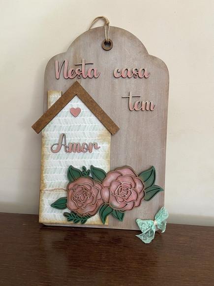 Placa de Porta de Entrada Decorativa