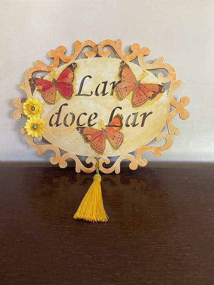 Placa de Porta Lar Doce Lar