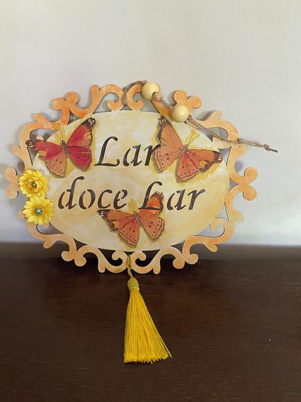 Placa de Porta Lar Doce Lar