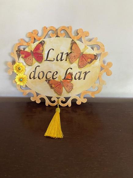 Placa de Porta Lar Doce Lar