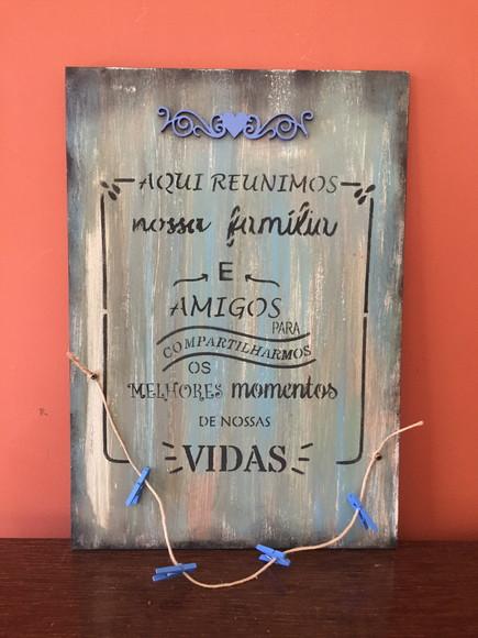 Placa Decorativa Amigos