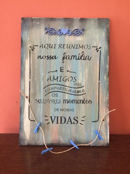 Placa Decorativa Amigos