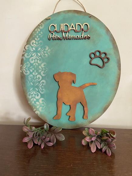Placa Decorativa Cachorro Mimado