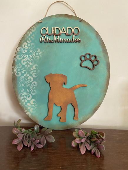 Placa Decorativa Cachorro Mimado