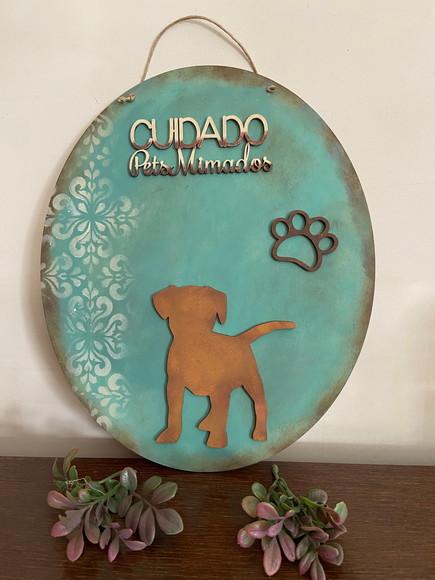 Placa Decorativa Cachorro Mimado