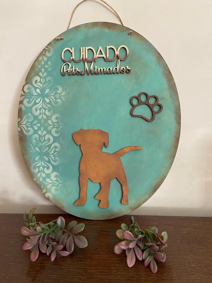 Placa Decorativa Cachorro Mimado