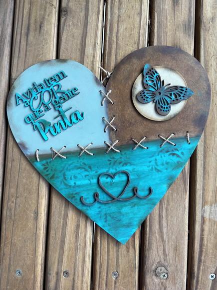 Placa Decorativa com Frase