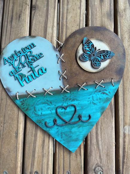 Placa Decorativa com Frase