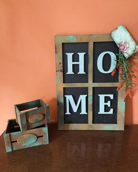 Placa Decorativa Home