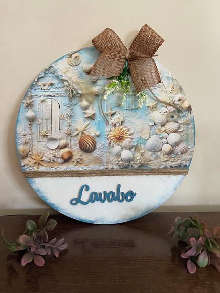Placa Decorativa Lavabo