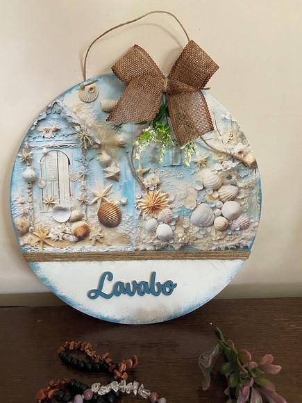 Placa Decorativa Lavabo