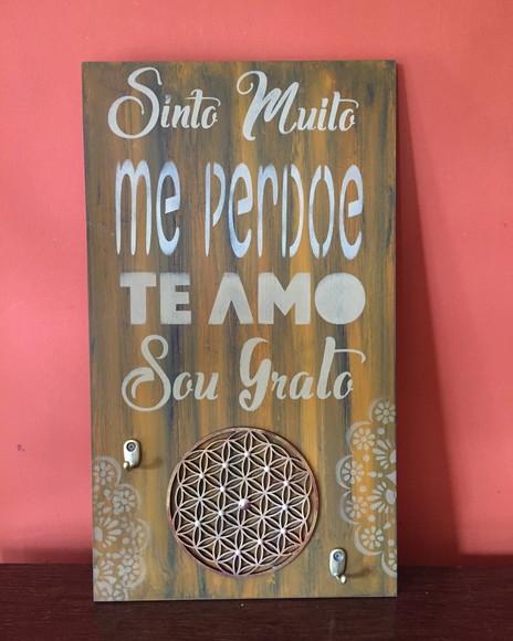 Placa Decorativa Mandala Flor da Vida