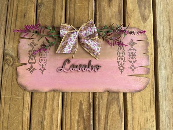 Placa Decorativa Lavabo