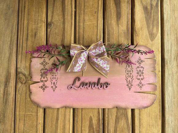 Placa Decorativa Lavabo