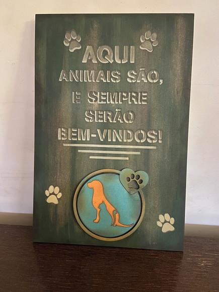 Placa Decorativa Pets