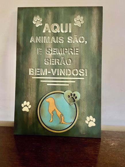 Placa Decorativa Pets