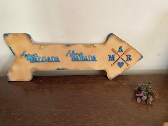 Placa Decorativa Setas