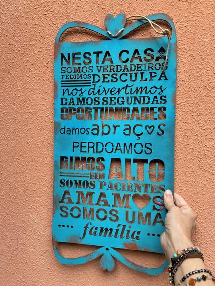 Placa Família