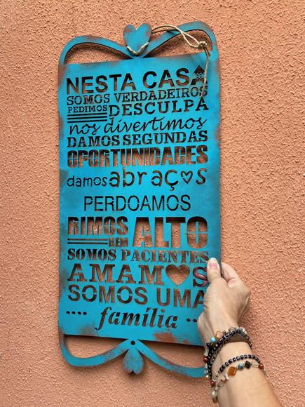 Placa Família