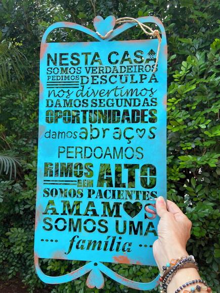 Placa Família