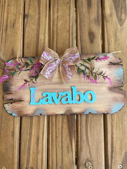 Placa Lavabo Rústica
