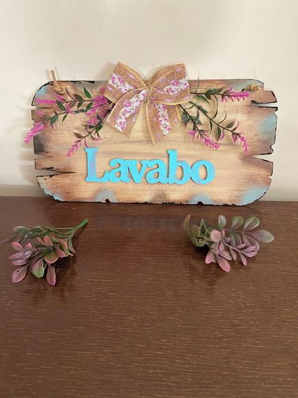 Placa Lavabo Rústica
