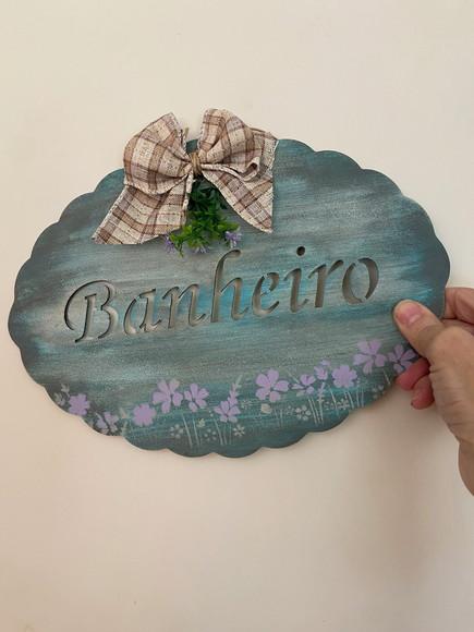 Placa para Banheiro
