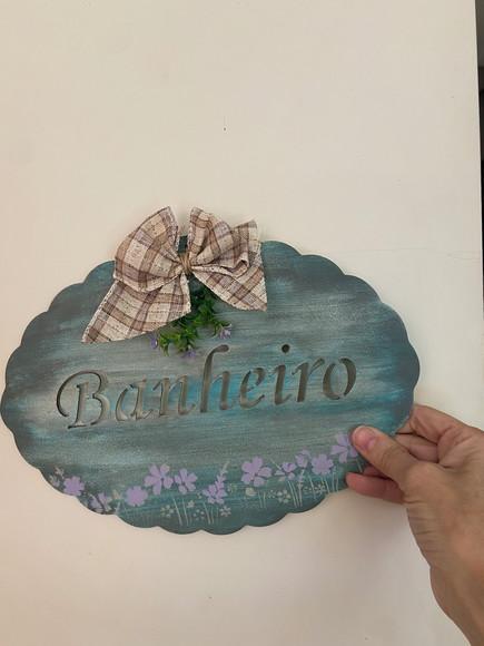Placa para Banheiro