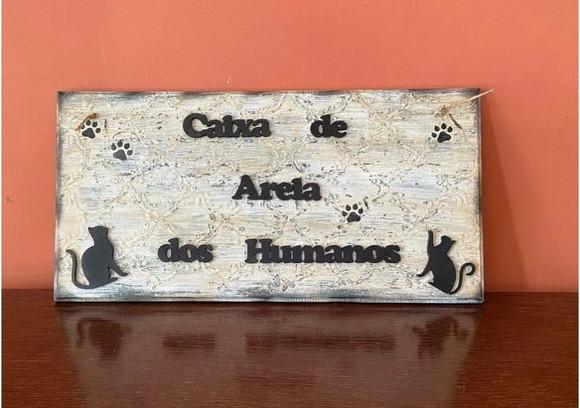 Placa para Banheiro Gateiras