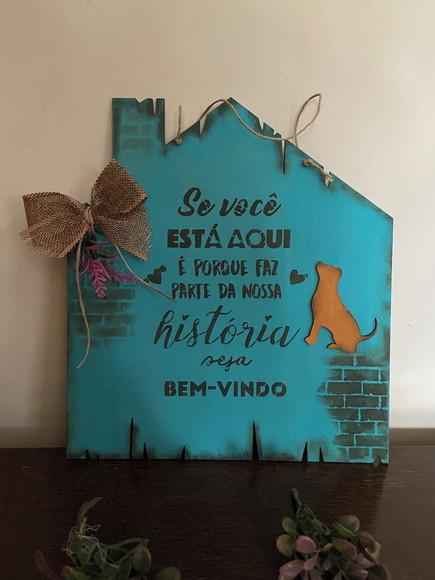 Placa Pet de Porta Entrada