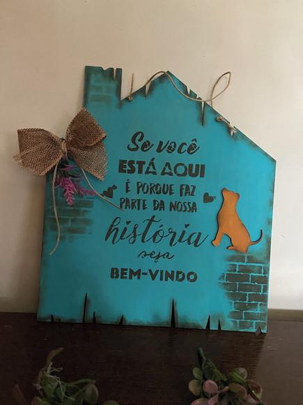 Placa Pet de Porta Entrada